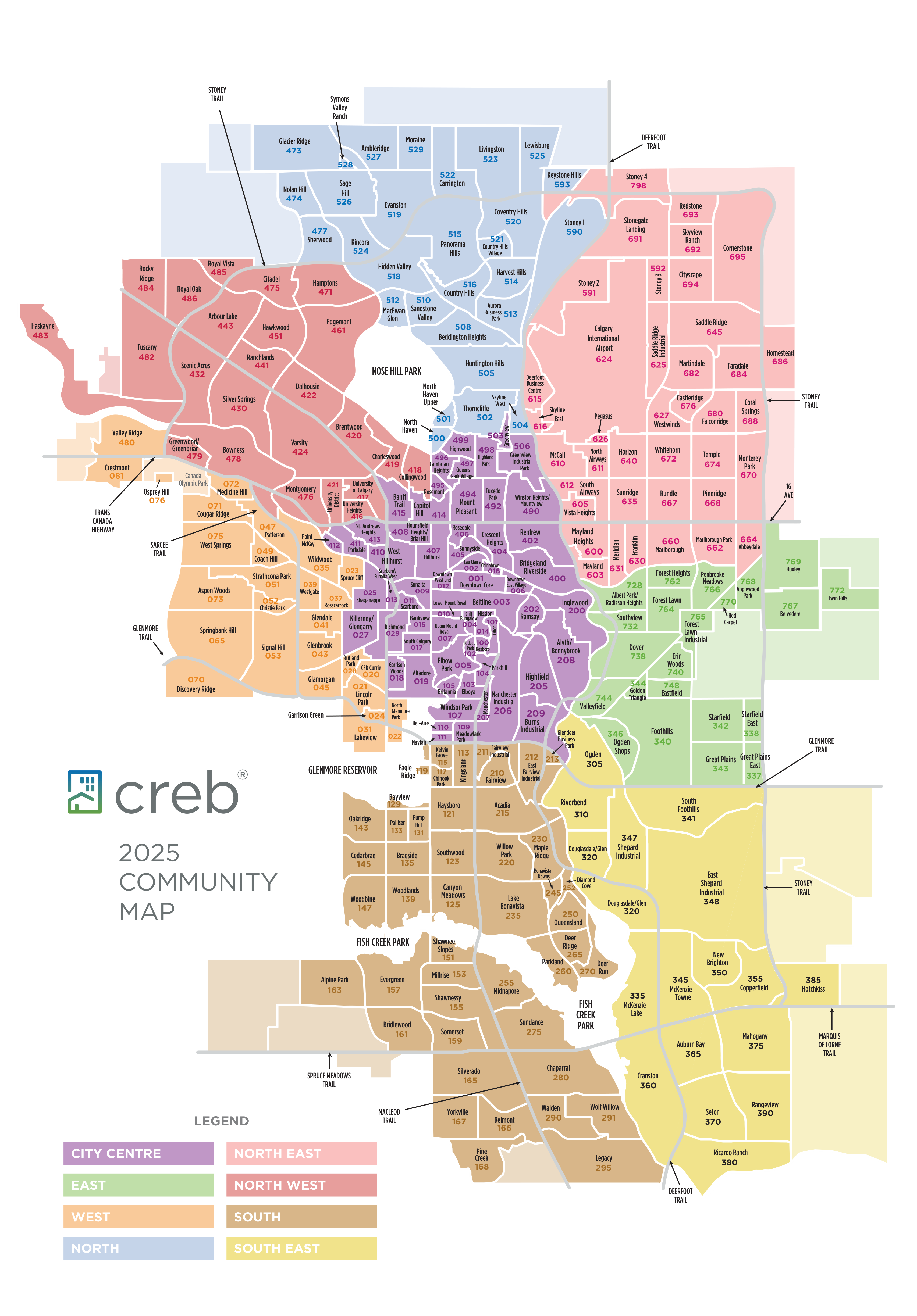 Calgary neighborhood map
